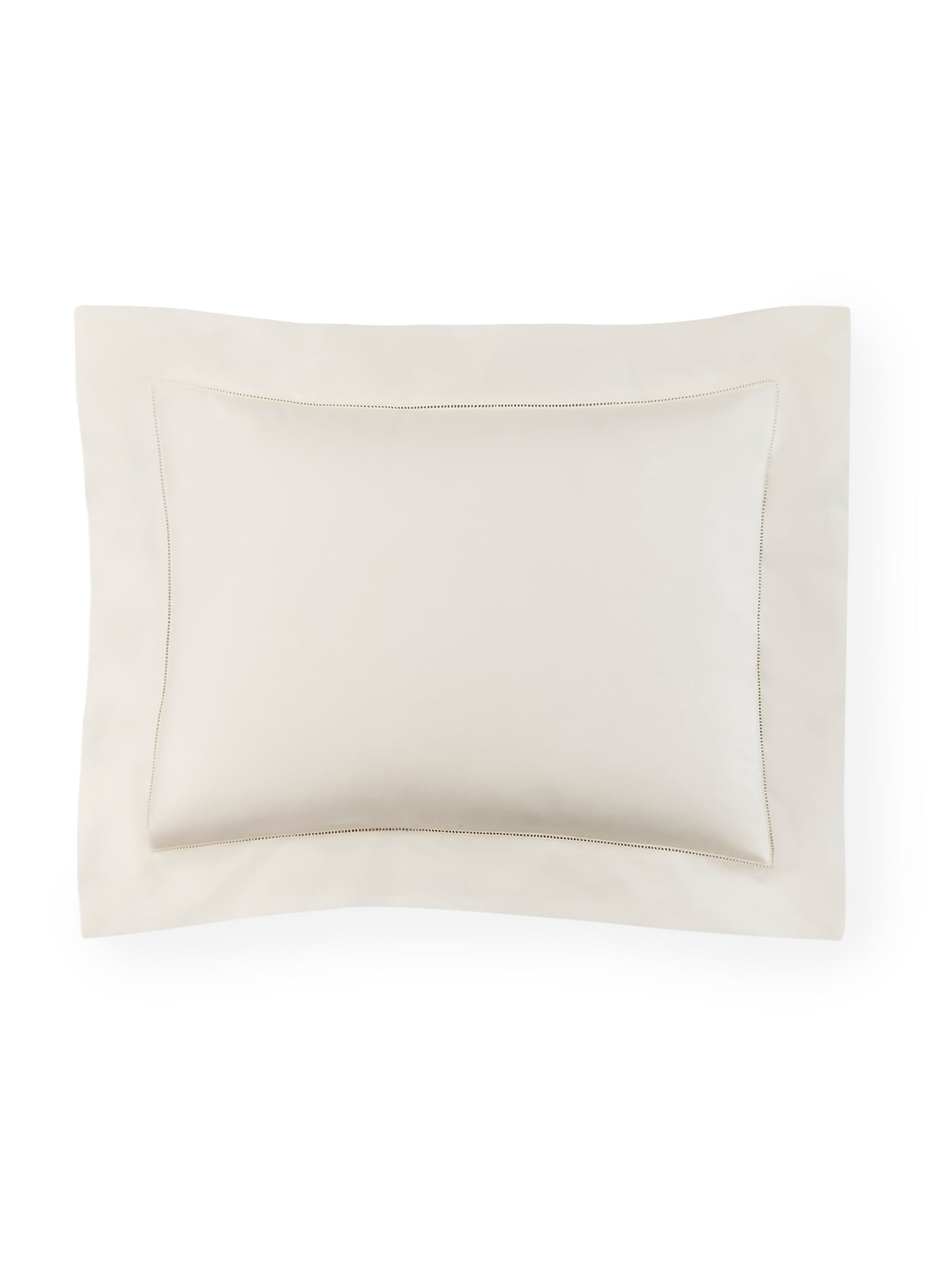 Image of Sferra Giza45 Percale sham in color Ivory.