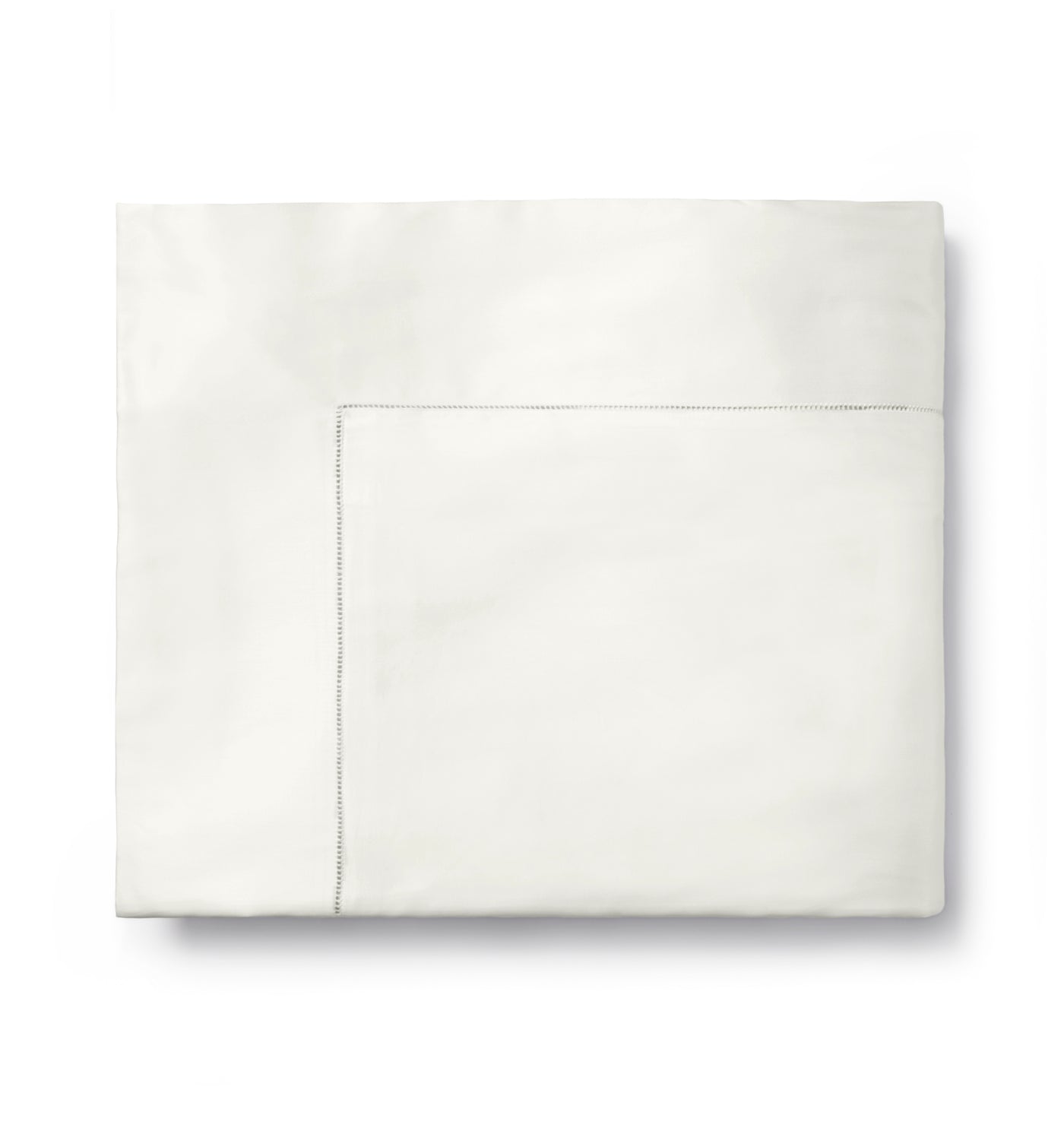 Image of Sferra Giza45 Sateen duvet cover in color Ivory.