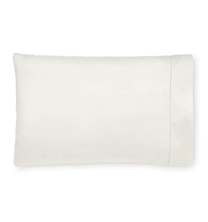 Image of Sferra Giza45 Sateen pillowcase Ivory.