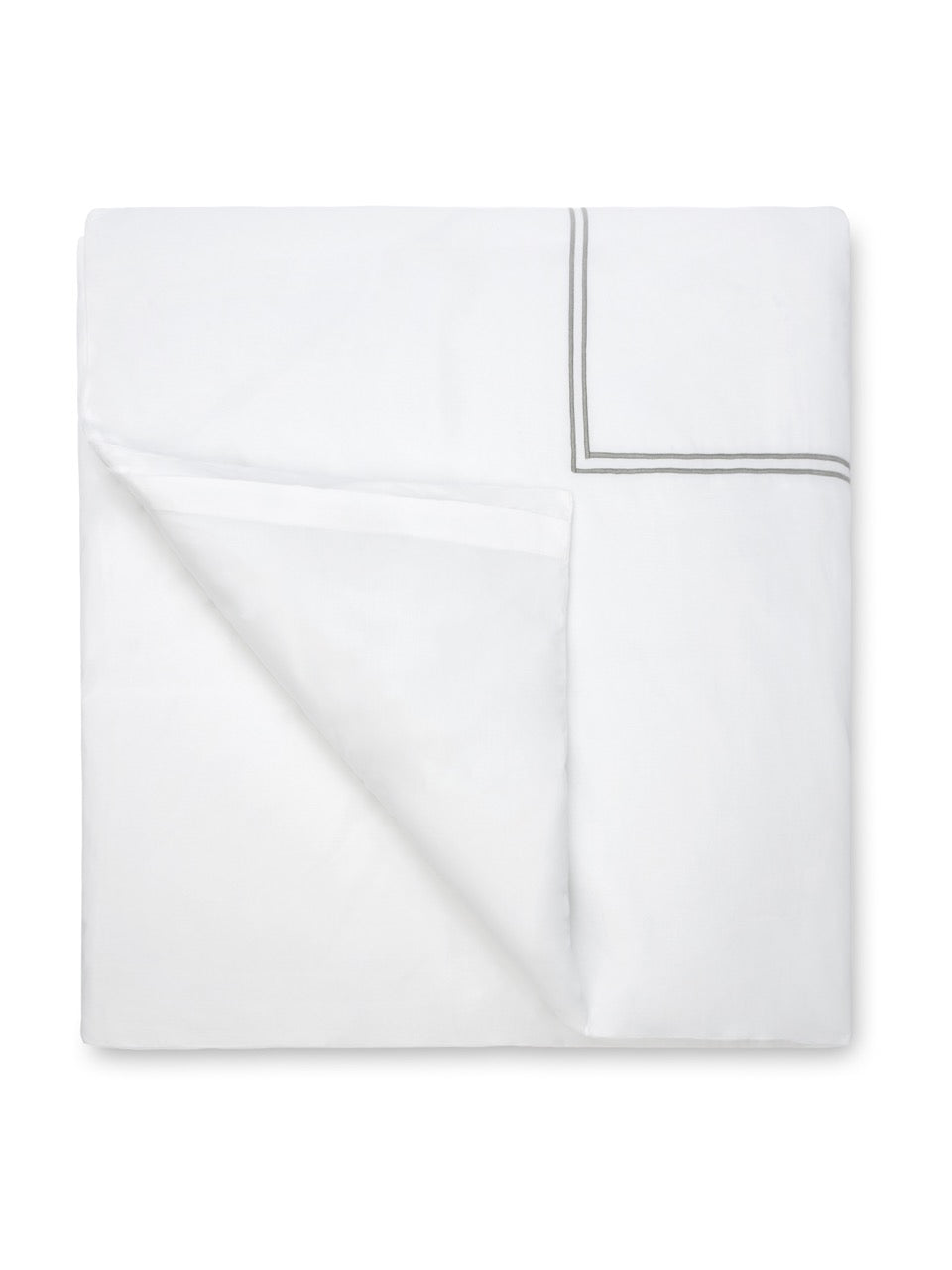 Image of Sferra Grande Hotel duvet cover in color White Silver.