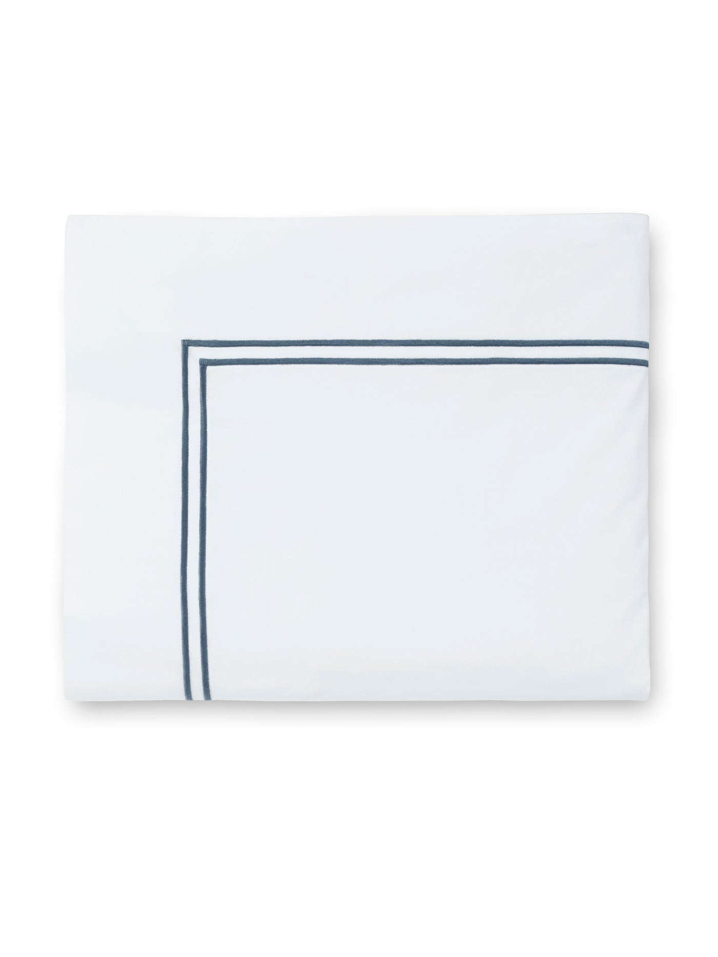 Image of Sferra Grande Hotel flat sheet in color White Cadet.