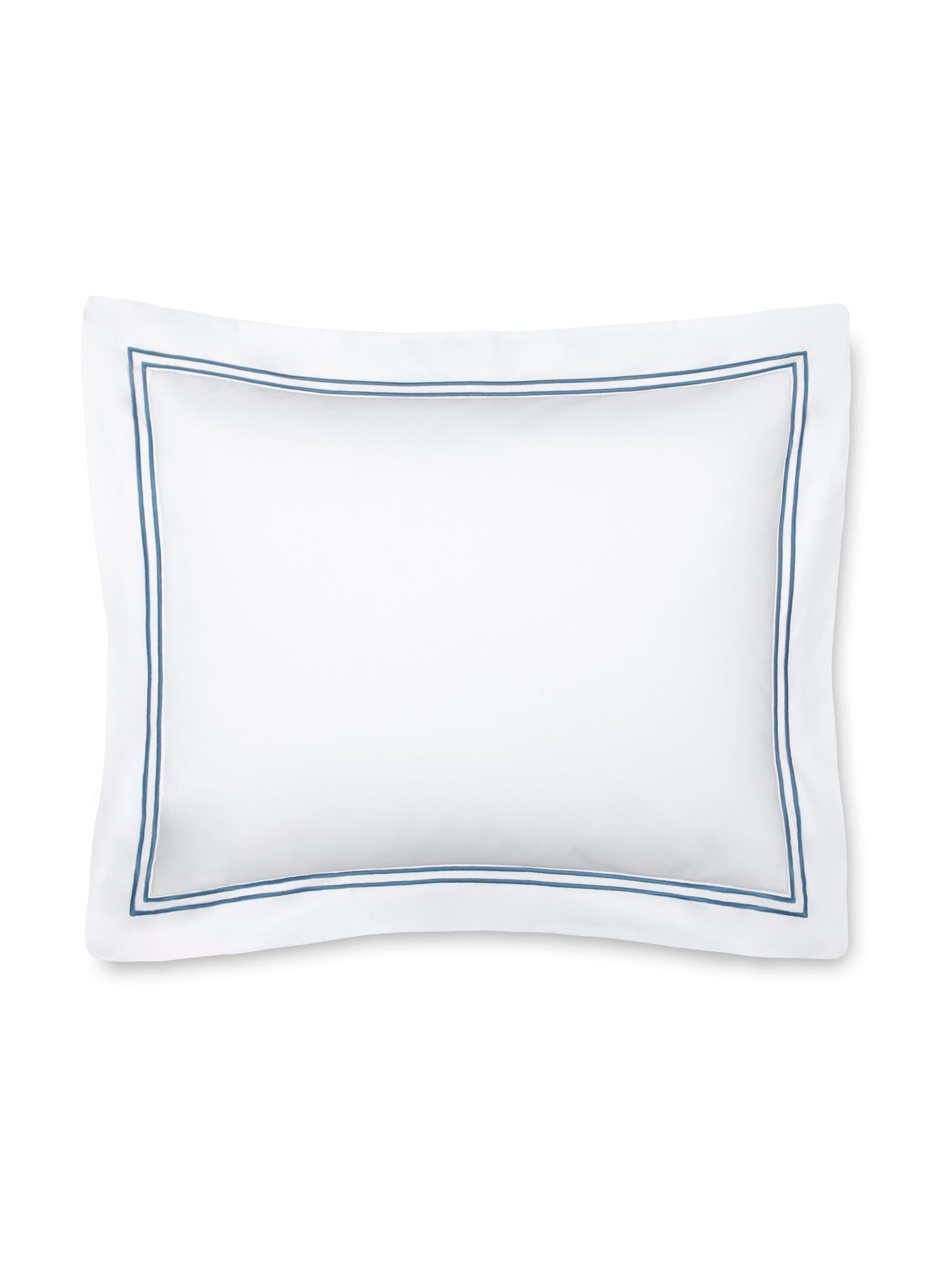 Image of Sferra Grande Hotel pillow sham in color White Cadet.