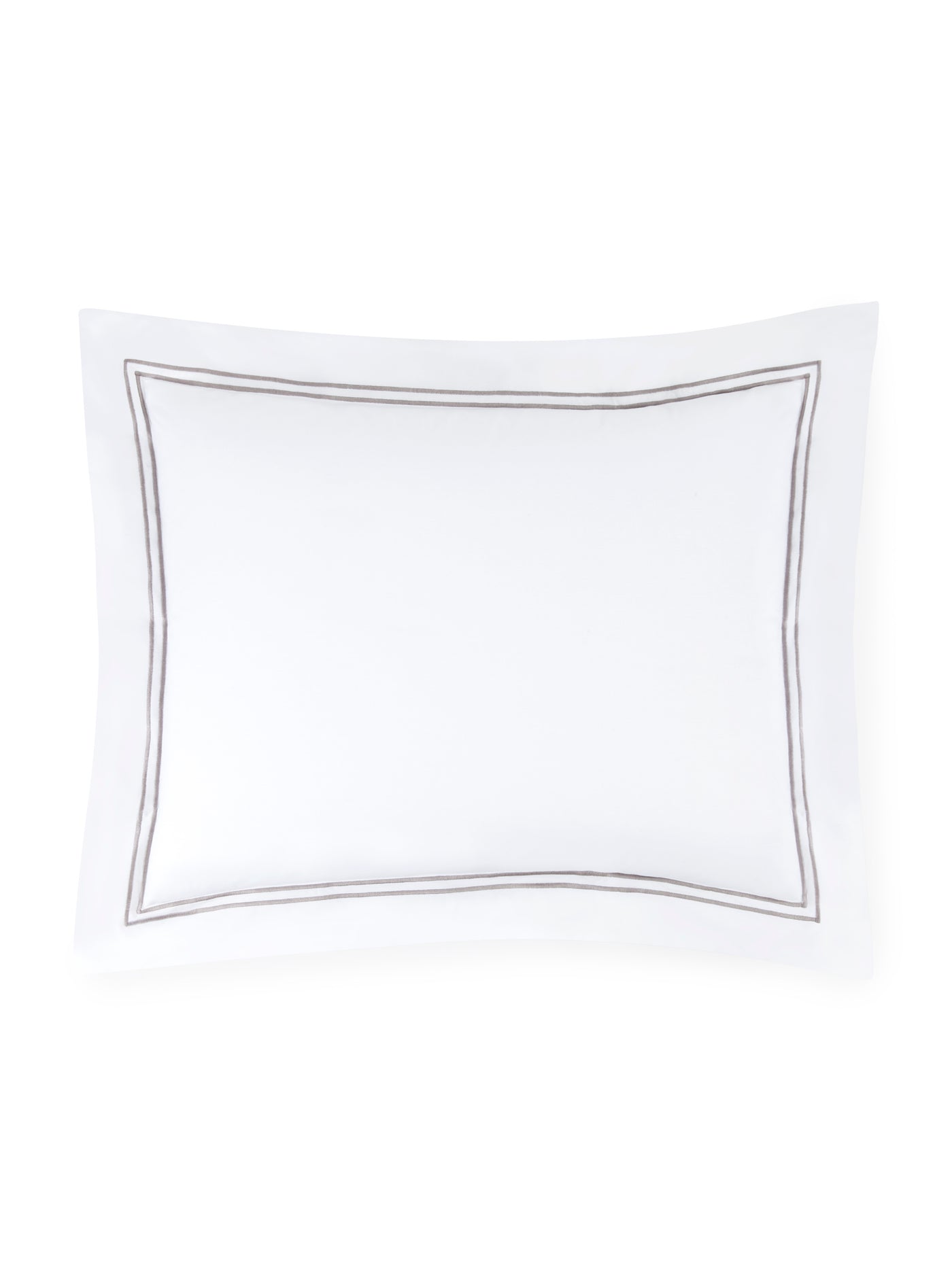 Image of Sferra Grande Hotel pillow sham in color White grey.