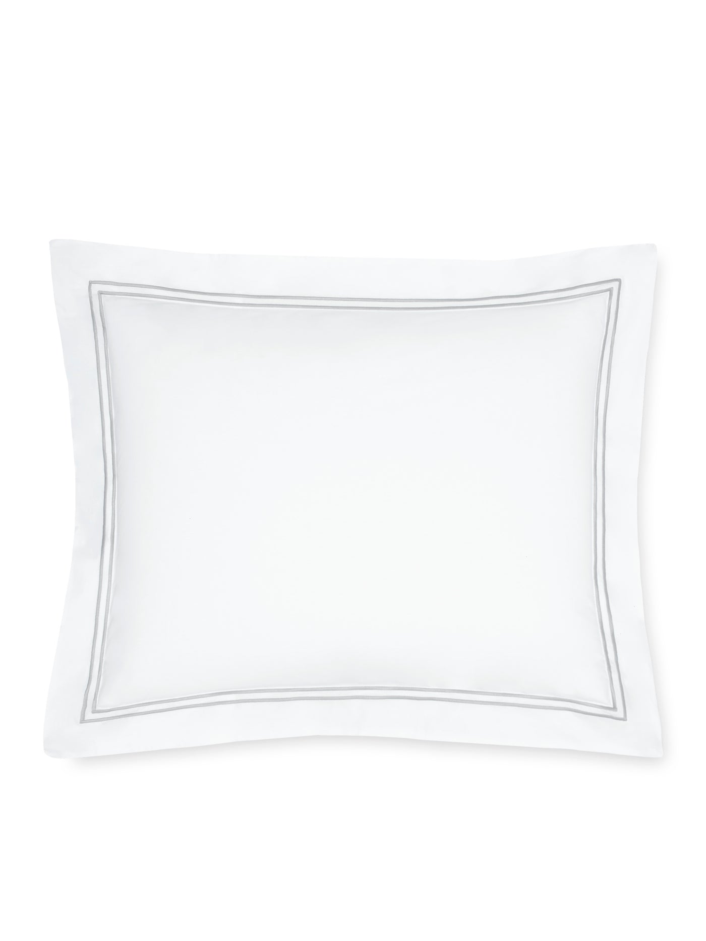 Image of Sferra Grande Hotel pillow sham in color White Silver.