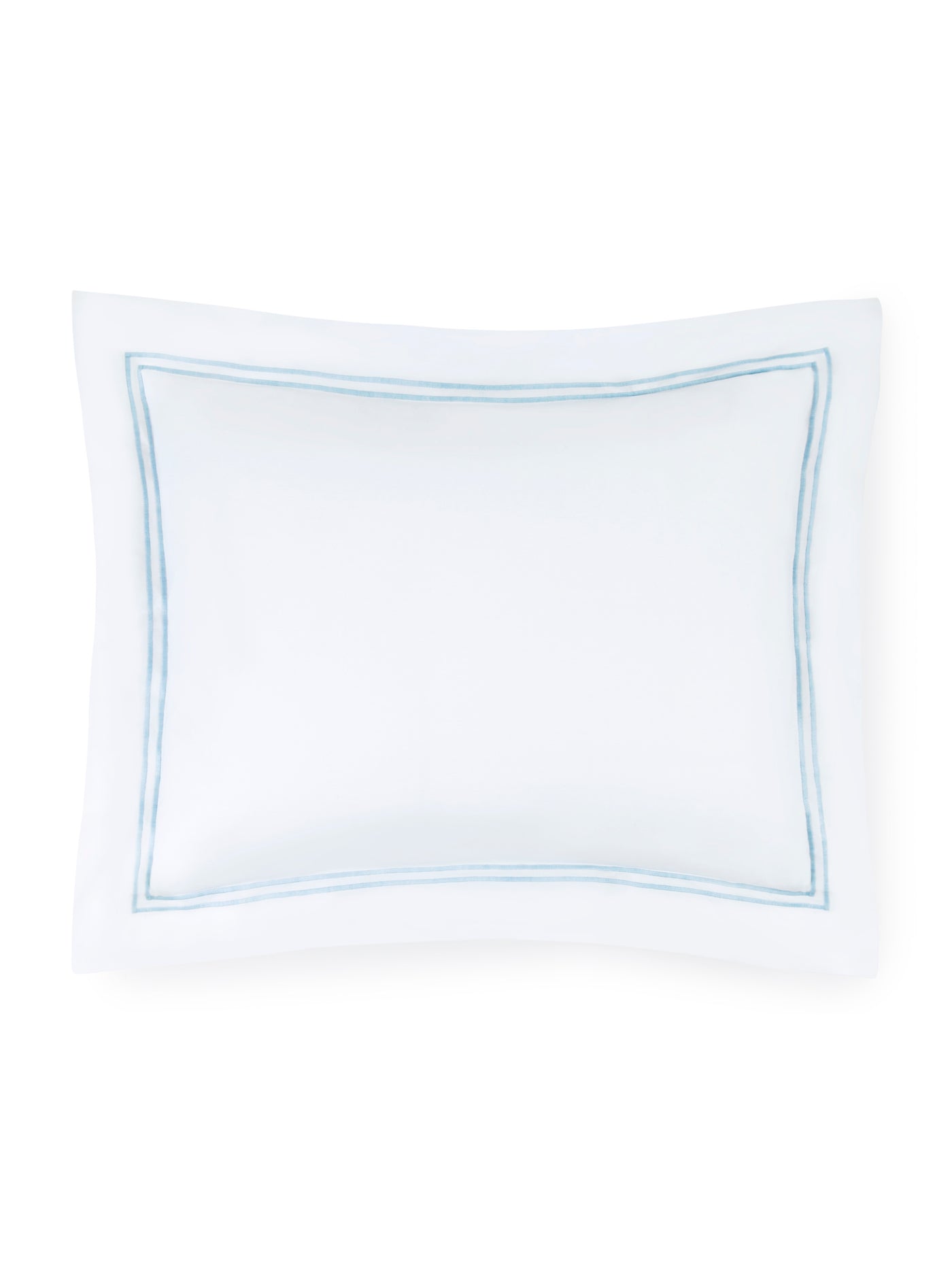 Image of Sferra Grande Hotel pillow sham in color White blue.