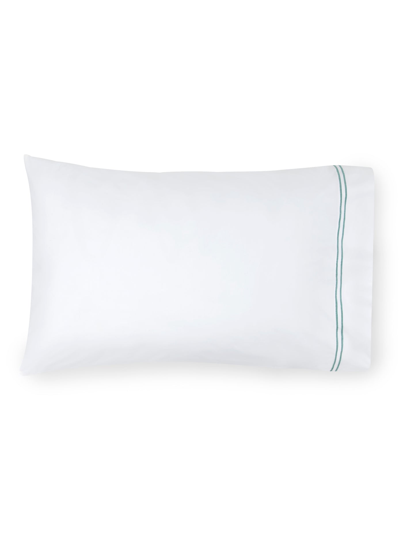 Image of Sferra Grande Hotel pillowcase in color White aqua.