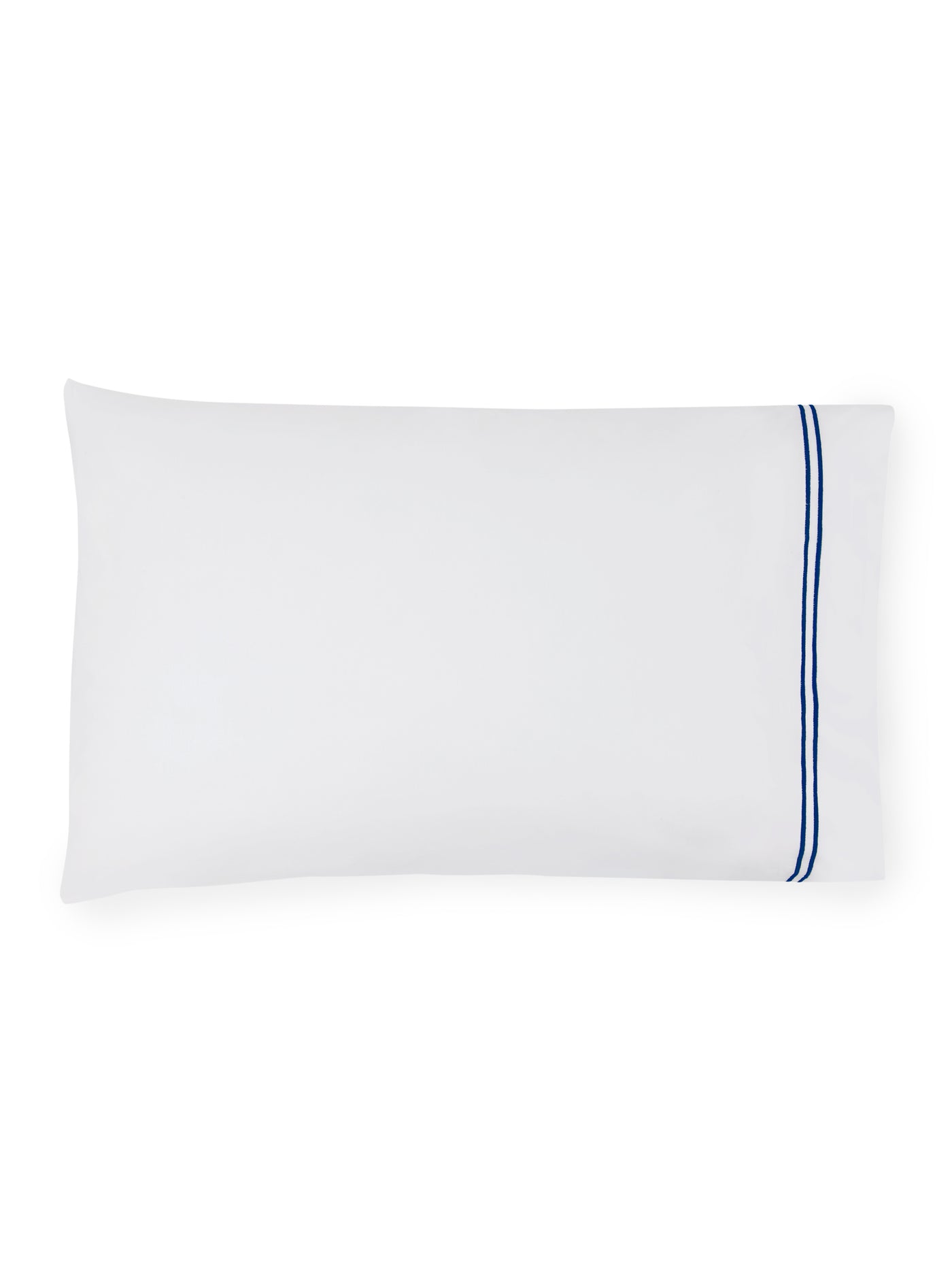 Image of Sferra Grande Hotel pillowcase in color White navy.