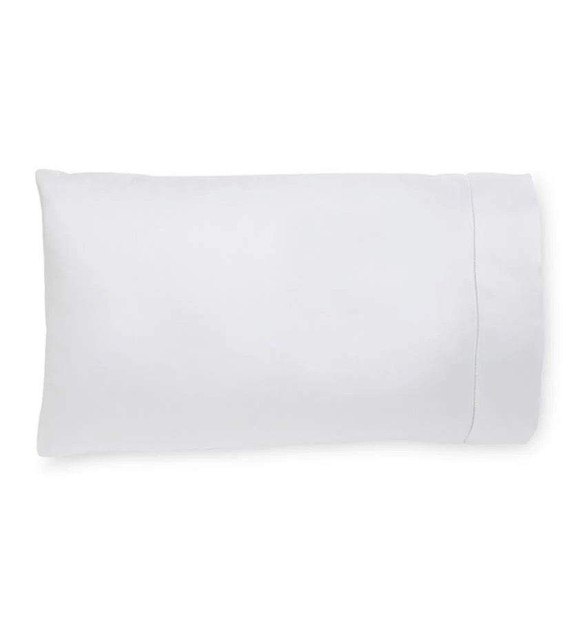 Image of Sferra Milos pillowcase in color White.