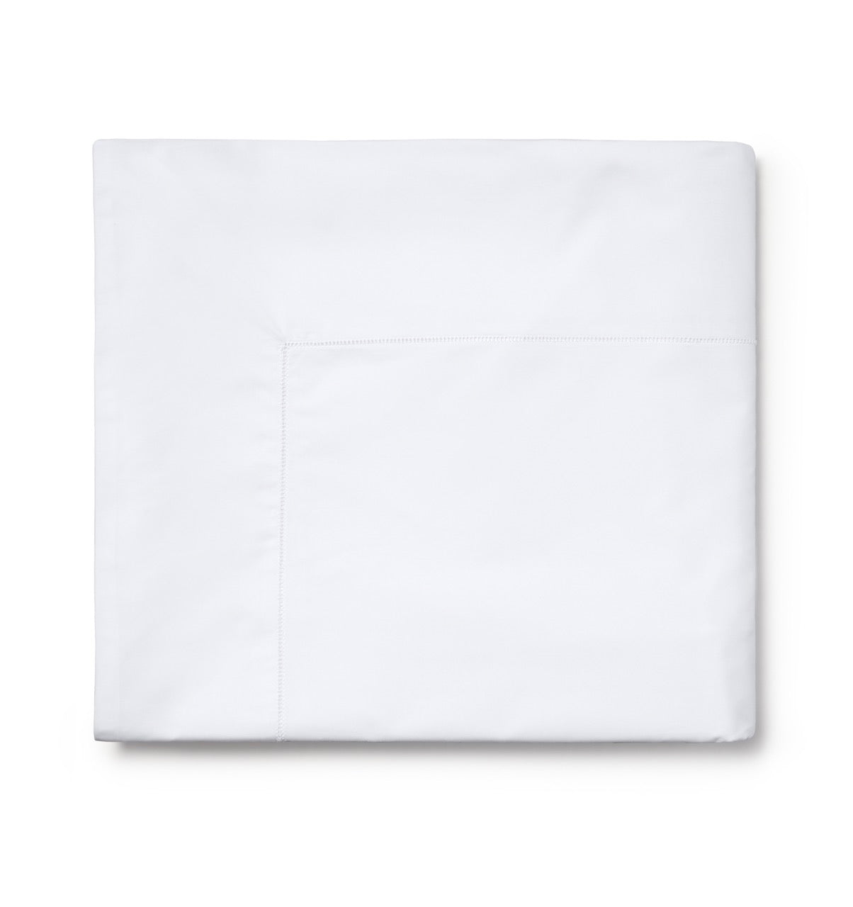 Image of Sferra Sereno flat sheet in color White.