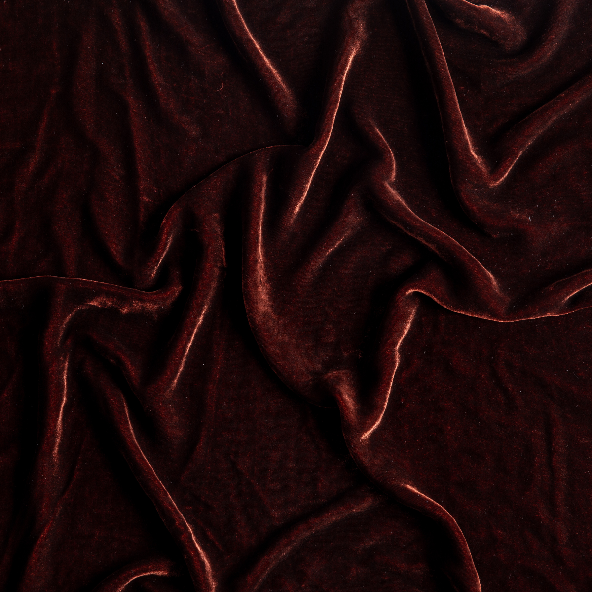 Autumn velvet fabric detail showing rich drape and sheen of the Bella Notte Loulah throw pillow.