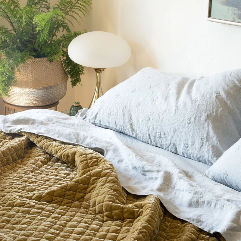 Silk Velvet | Quilted Coverlet