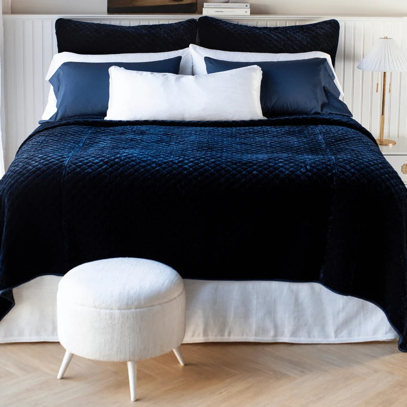 Silk Velvet | Quilted Coverlet