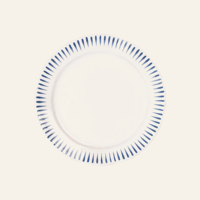 Photo of the Sitio Stripe | Side/Cocktail Plate Set ensemble.