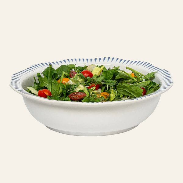 Photo of the Sitio Stripe | Serving Bowl ensemble.