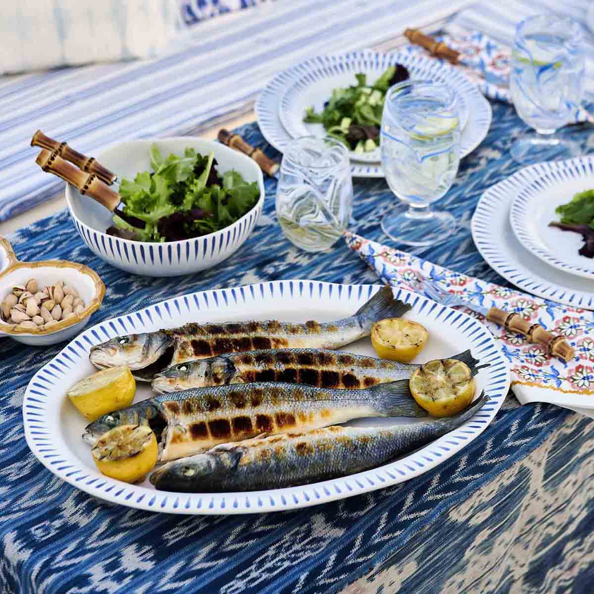 Sitio Stripe | Serving Platter