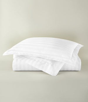 Photo of the Soprano Stripe | Duvet Cover ensemble.
