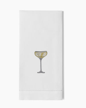 Photo of the Sparkling Coupe Hand Towel ensemble.