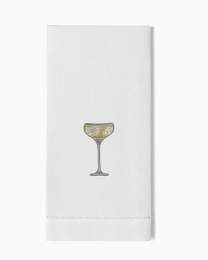 Photo of the Sparkling Coupe Hand Towel ensemble.