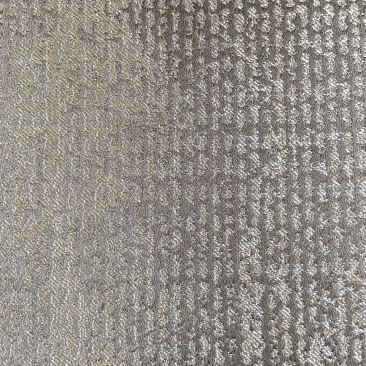 Close-up of Ann Gish Anguilla duvet cover showing textured silver-grey woven pattern.