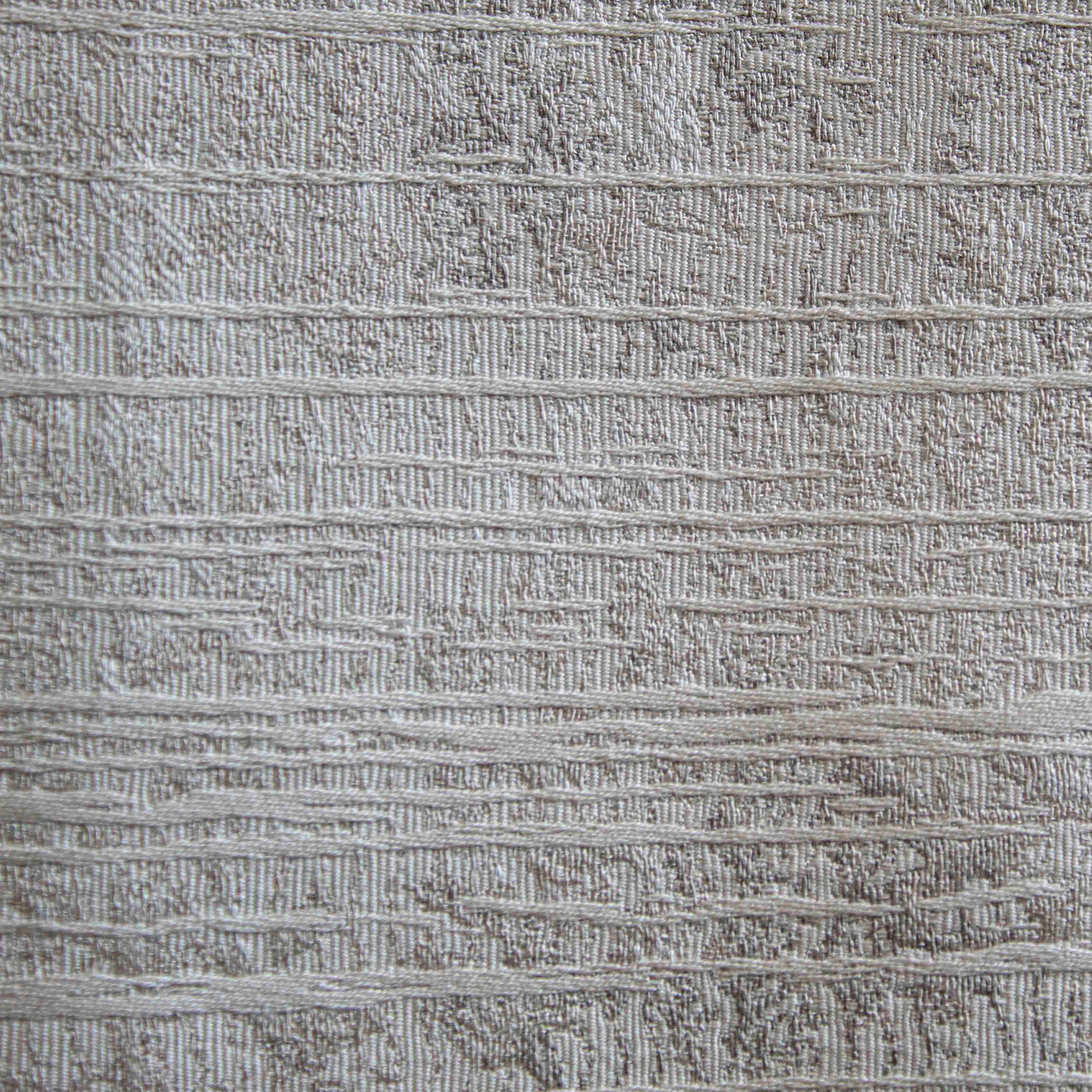 Ann Gish Aspen duvet cover in silver, close-up of textured woven stripe pattern.