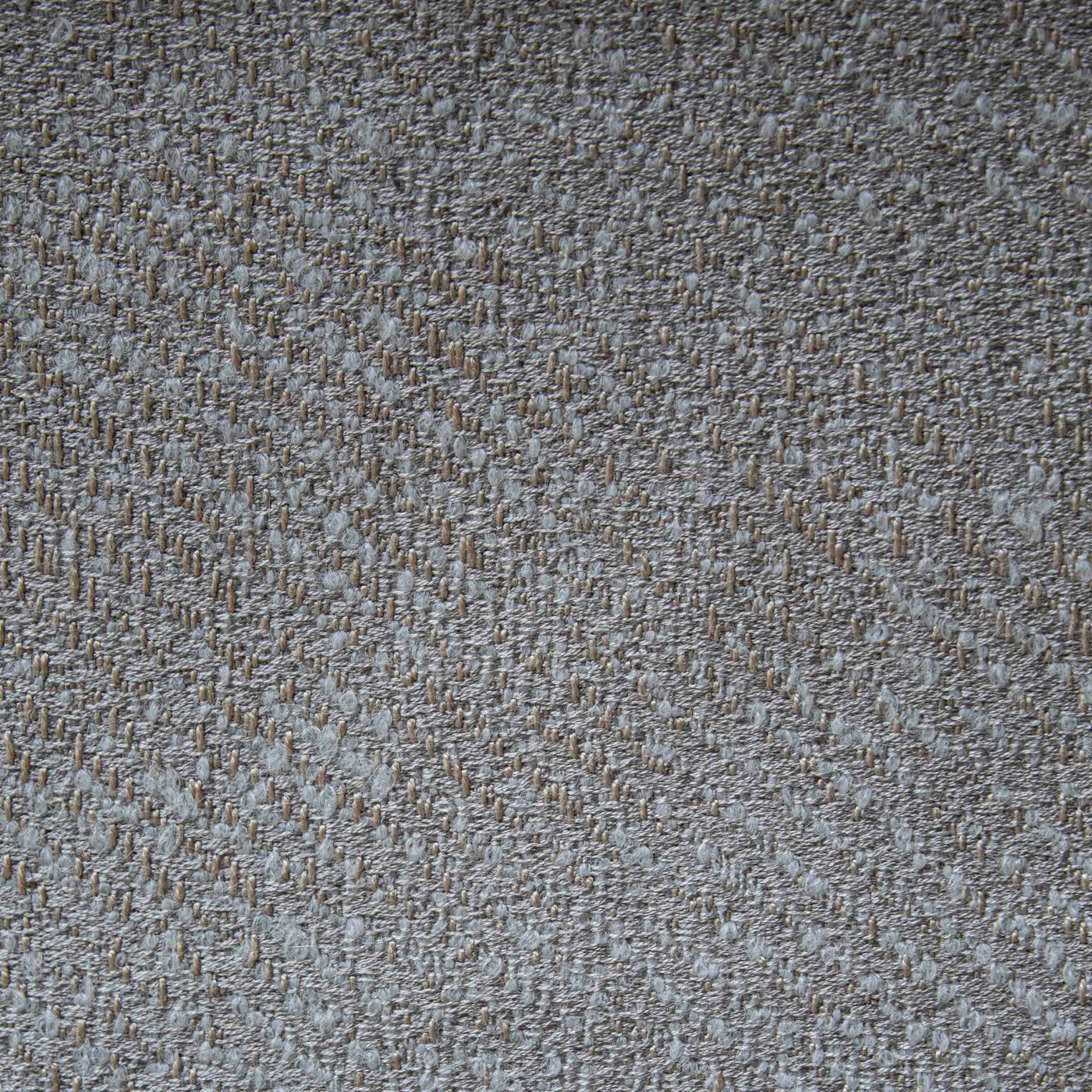 Close-up of Ann Gish Chino textured weave in warm taupe and grey tones.