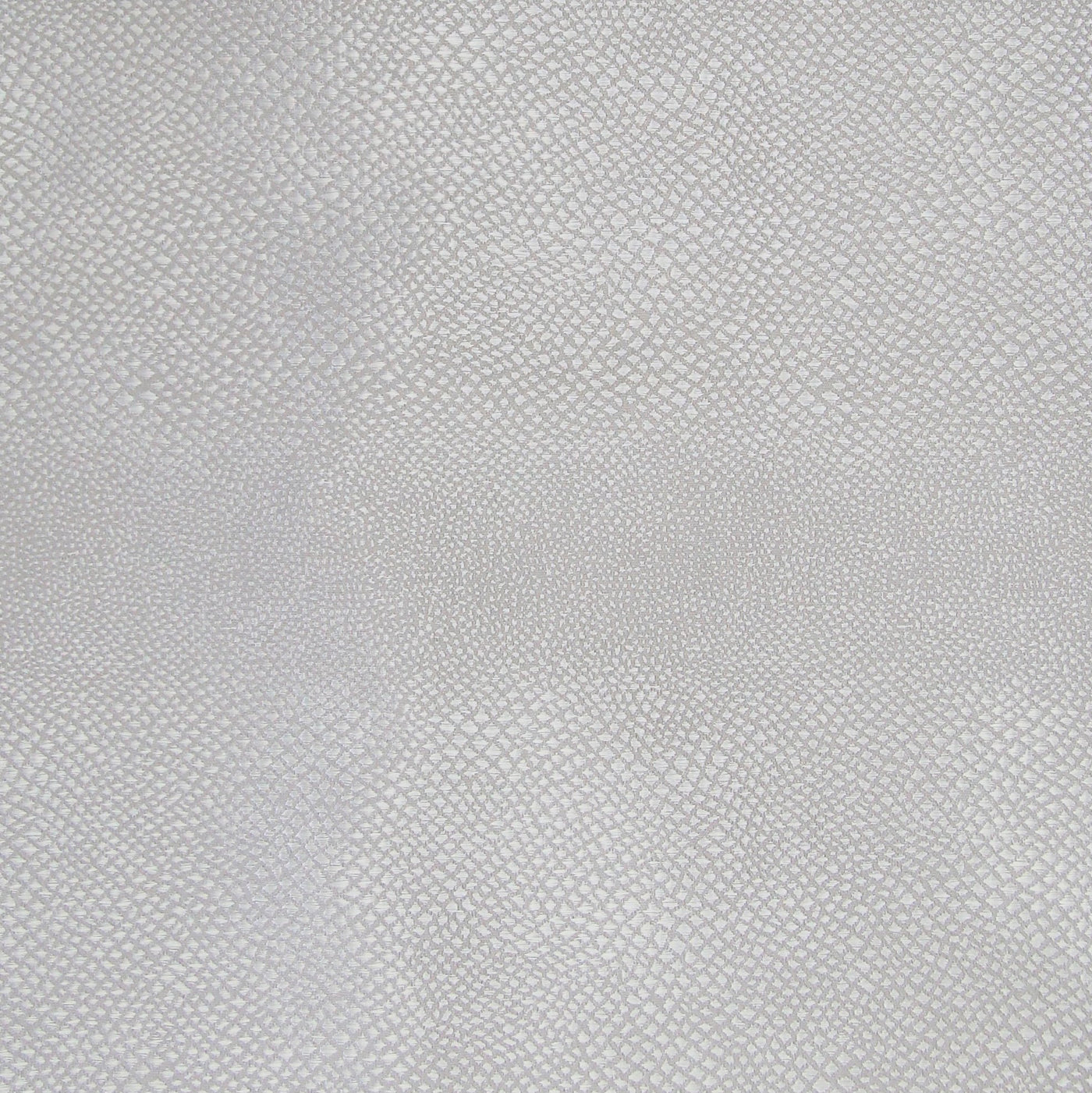 Close-up of Ann Gish Komodo coverlet showing silver scale-embossed texture detail.