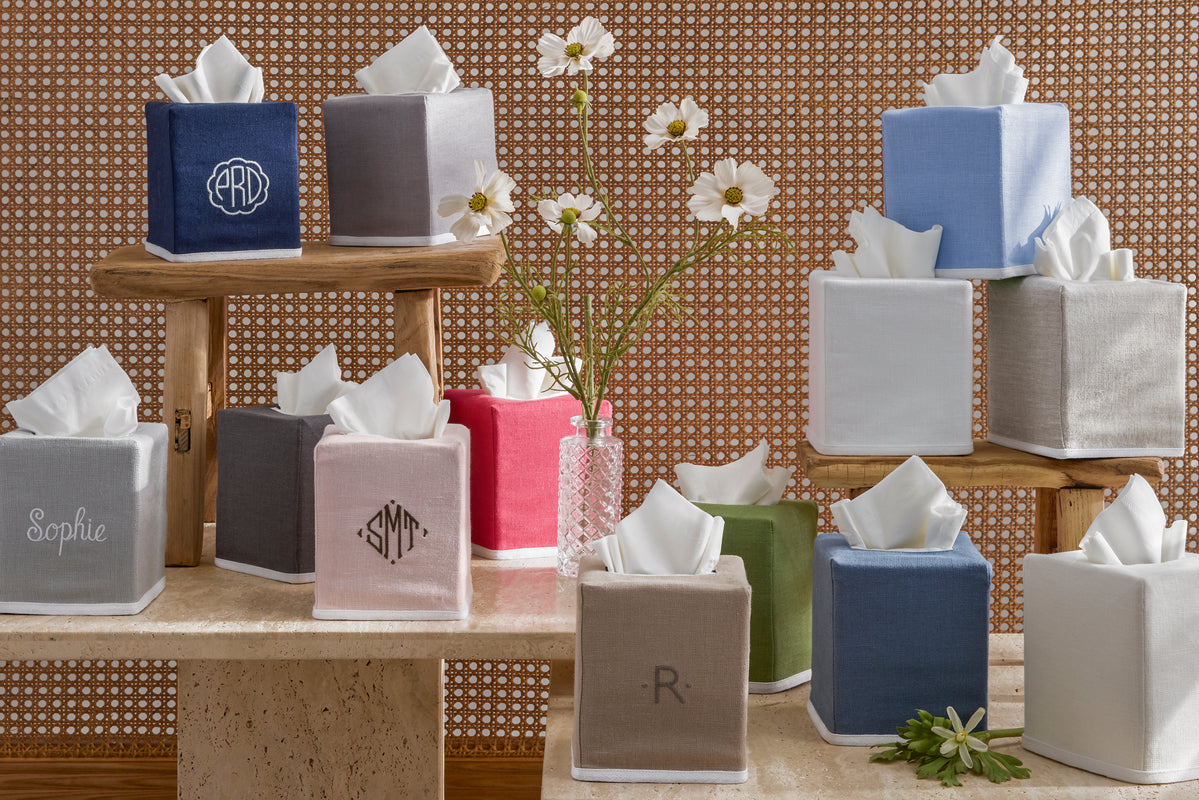 Chelsea | Dyed Linen Tissue Box Cover