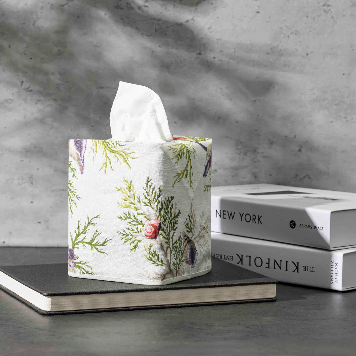 Del Tesoro | Linen Tissue Box Cover