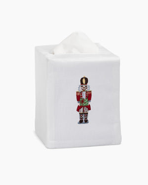 Photo of the Nutcracker Tissue Box Cover ensemble.