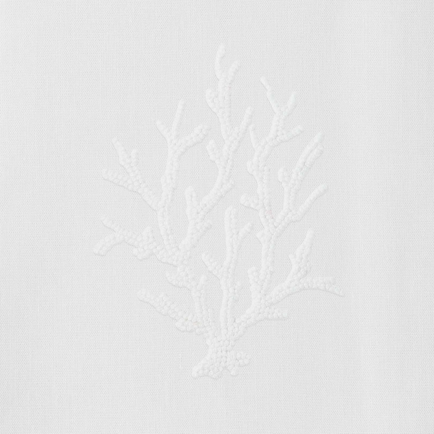 Coral Knot White Hand Towel
