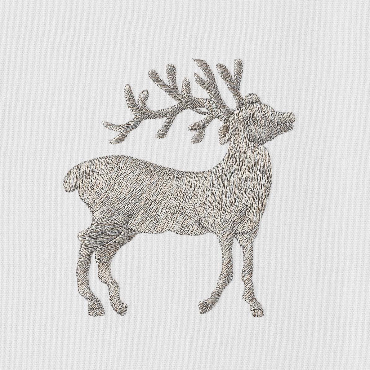 Reindeer Silver Napkin