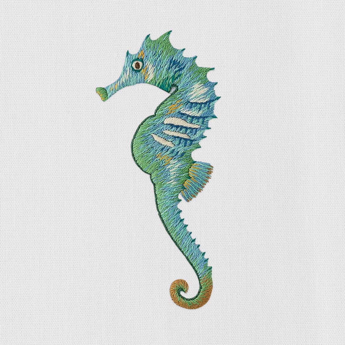 Henry Handwork Seahorse Towel - Thumbnail 4
