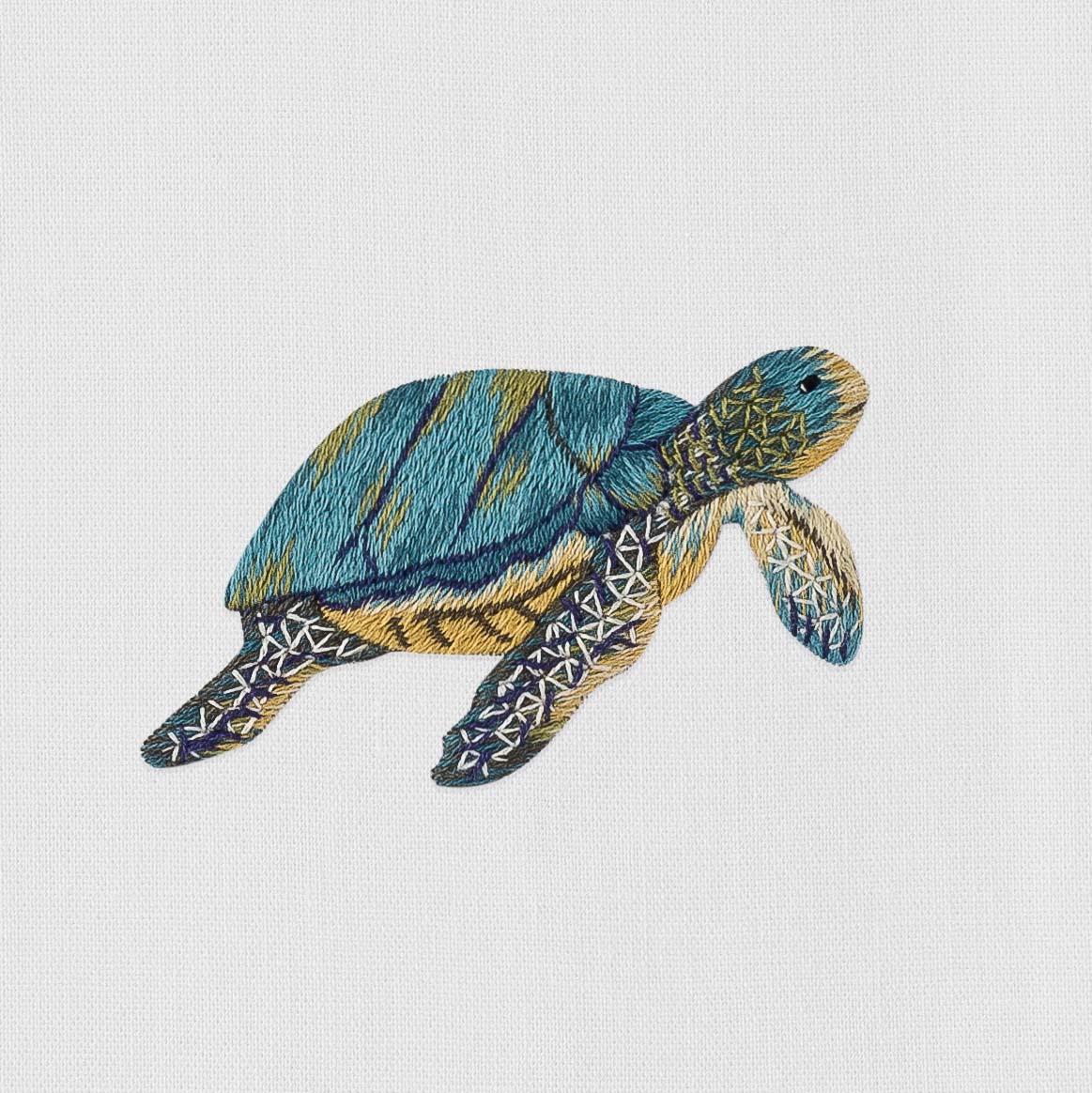 Henry Handwork Sea Turtle Towel - Thumbnail 2