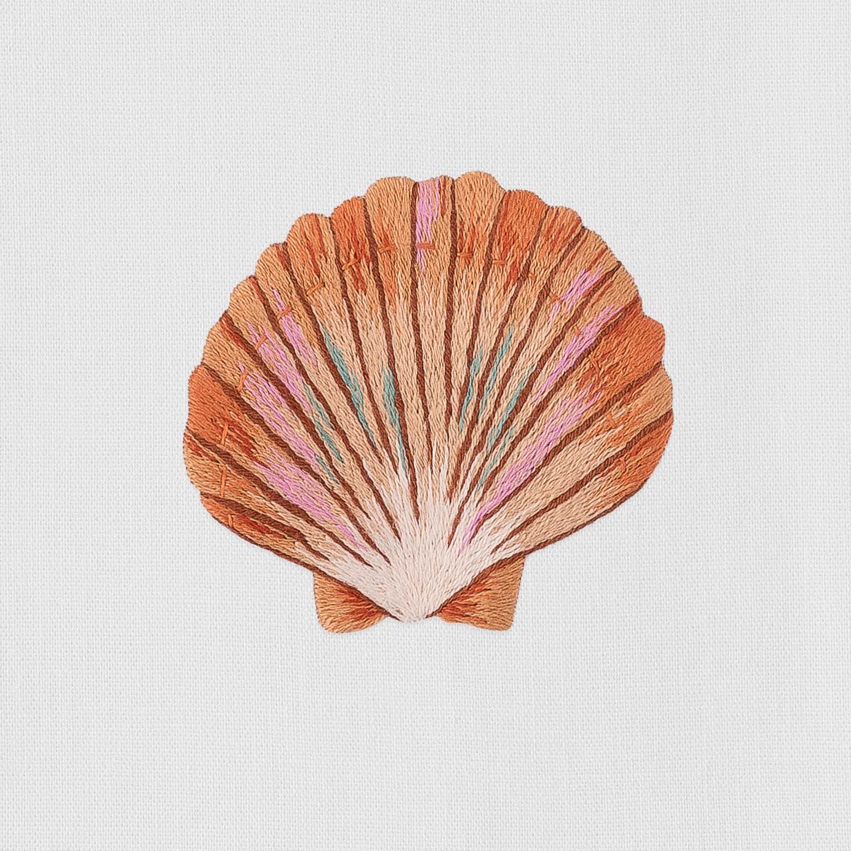 Shell Scallop Blush Towel Hand Towel