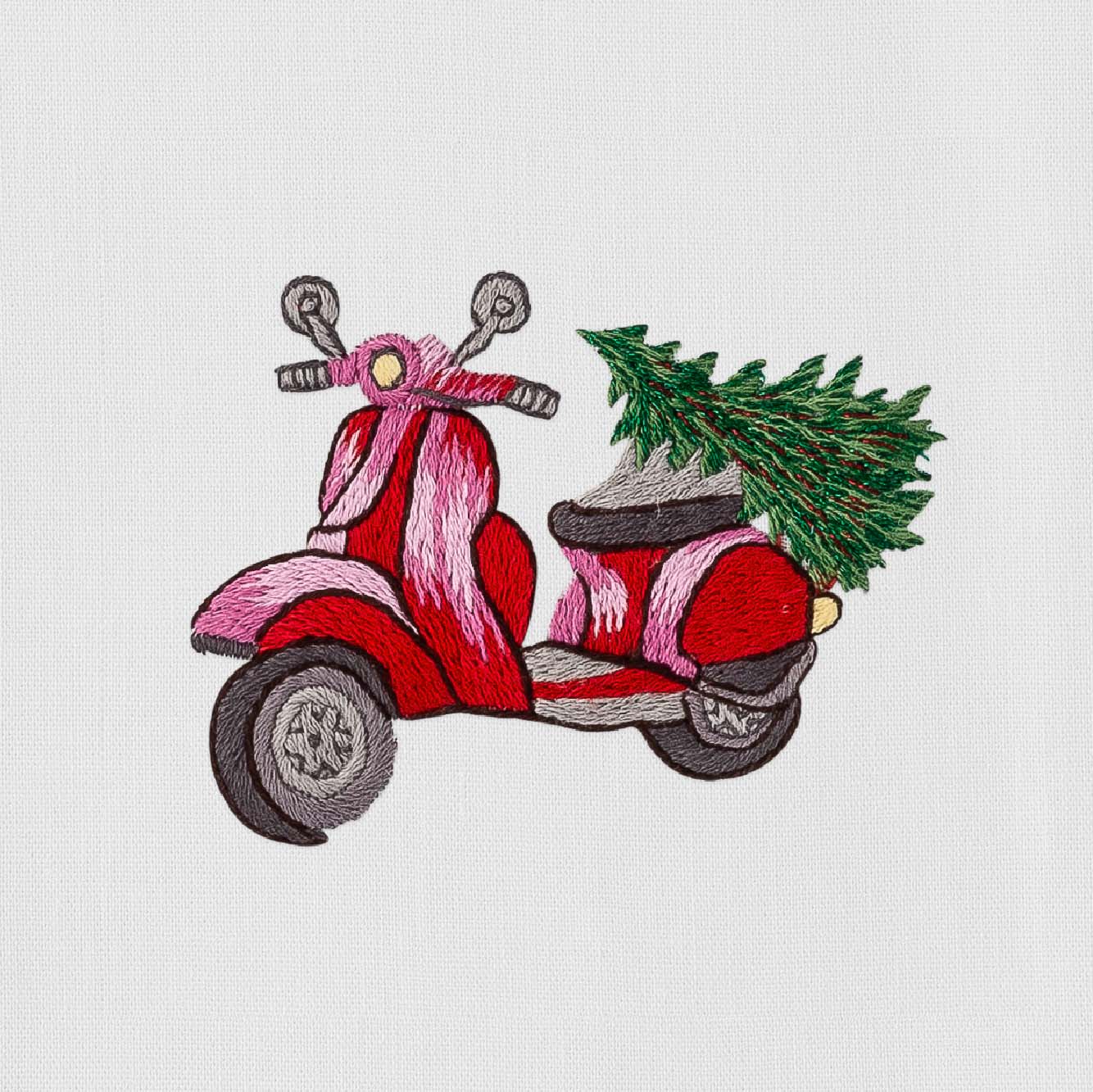 Henry Handwork Vespa Tree Towel - Thumbnail 4