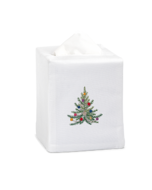 Photo of the Holiday Tree Tissue Box Cover ensemble.