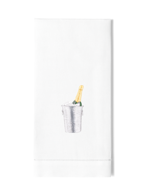 Photo of the Champagne On Ice Hand Towel ensemble.