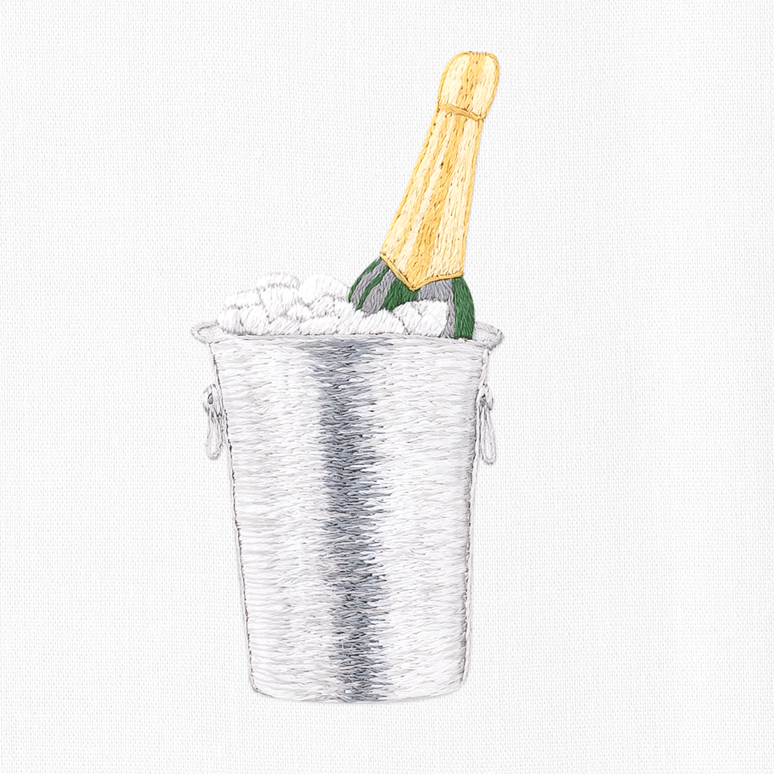Henry Handwork Champagne On Ice Towel - Thumbnail 5