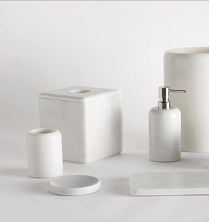 Photo of the Velina Marble | Soap Dispenser ensemble.