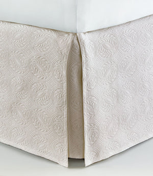 Photo of the Vienna Matelassé Tailored Bed Skirt ensemble.