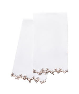 Photo of the Wave | Linen Guest Towel Set ensemble.