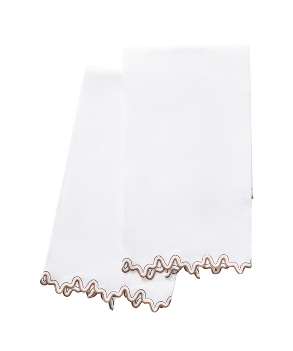 Photo of the Wave | Linen Guest Towel Set ensemble.