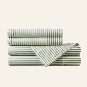 Photo of the Windsor Stripe | Sheet Set ensemble.