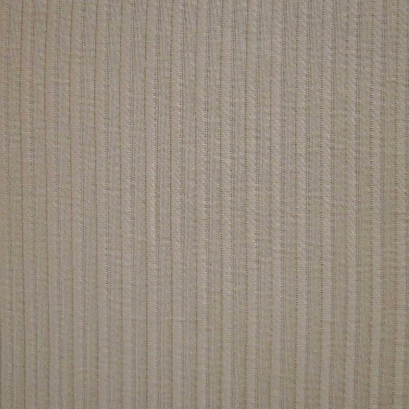 Close-up of Home Treasures Aristocrat fabric in ivory with tonal stripe weave texture.