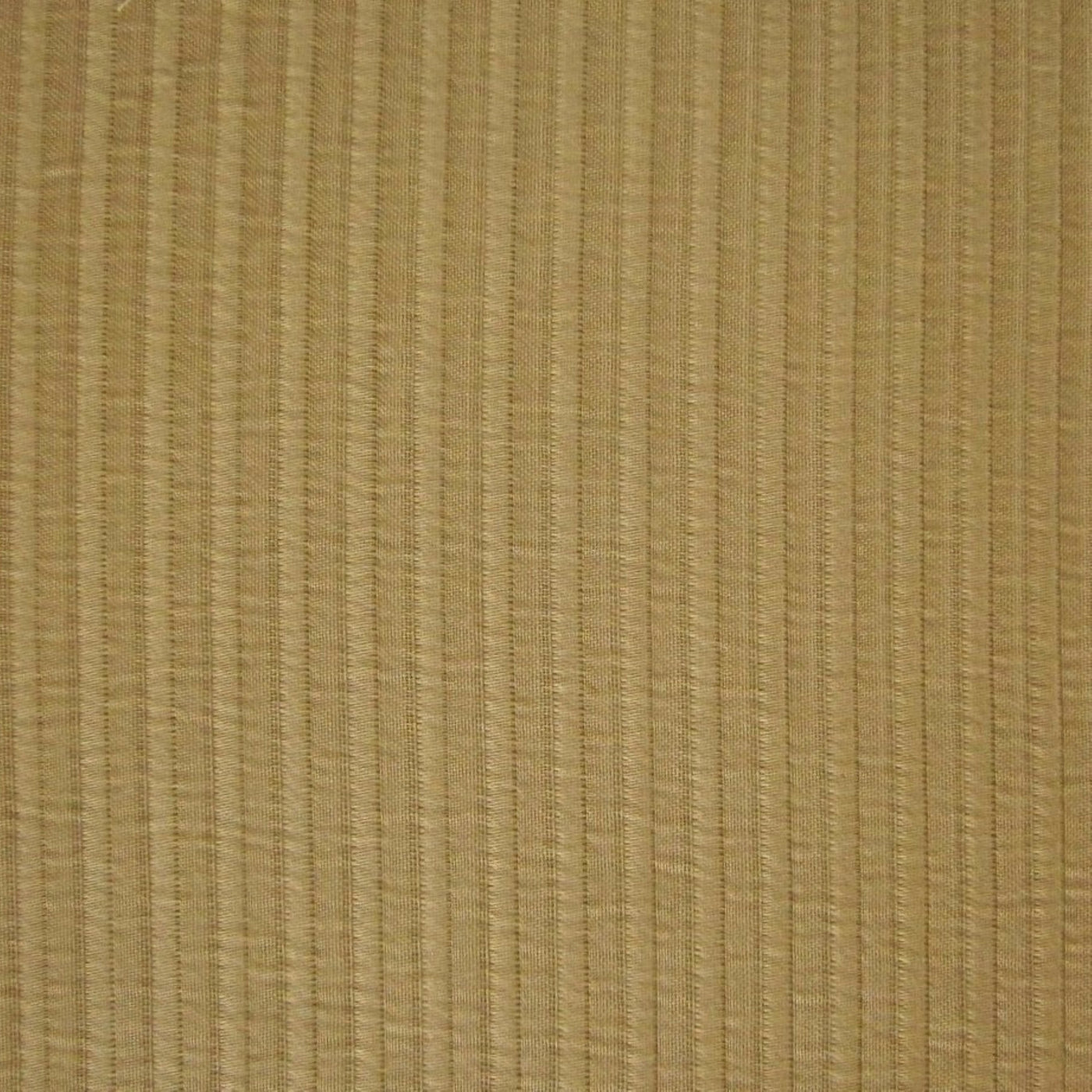 Close-up of Home Treasures Aristocrat sham fabric in gold with tonal vertical stripe weave.