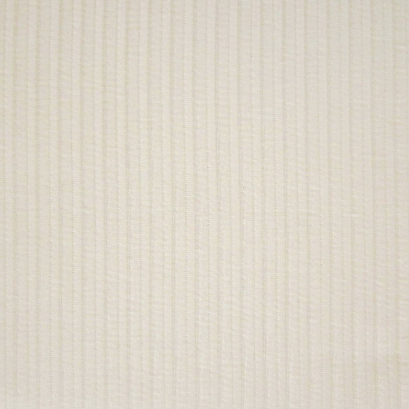 Close-up of Home Treasures Aristocrat fabric in ivory with subtle woven stripe texture.