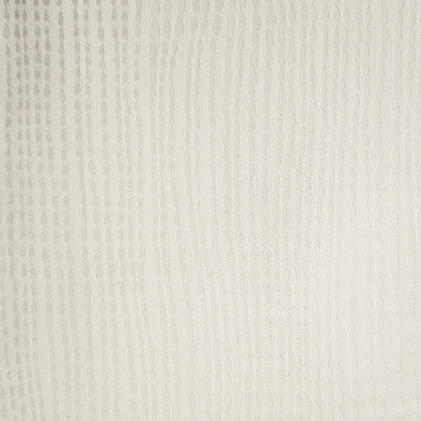 Close-up of Home Treasures Athens ivory fabric with tonal vertical stripe texture.