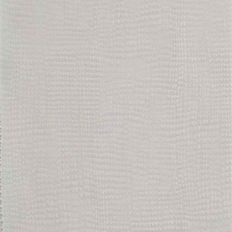 Close-up of Athens ivory waffle-weave cotton fabric texture.