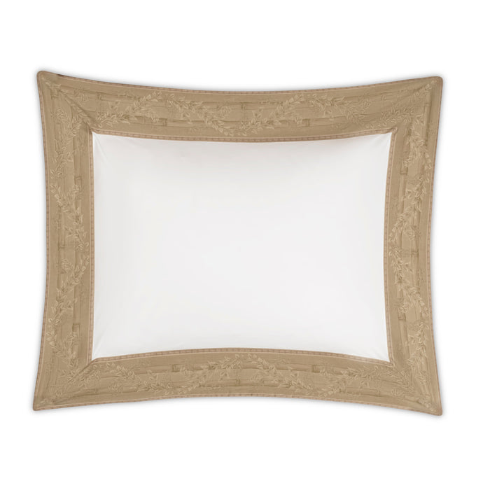 Photo of the Bamboo Border | Pillow Sham ensemble.