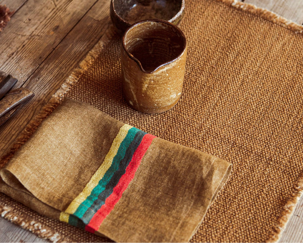 Photo of the The Yukon Napkin ensemble.